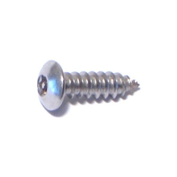 Midwest Fastener Sheet Metal Screw, #6 x 1/2 in, 18-8 Stainless Steel Round Head Torx Drive, 25 PK 77721 - main